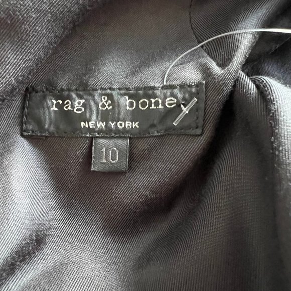 NWT RAG & BONE Tribeca Dress Gray Black Plaid sz 10 Sleeveless Mini - Picture 7 of 16